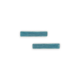 Set of 2 Velvet Hair Clips - Blue